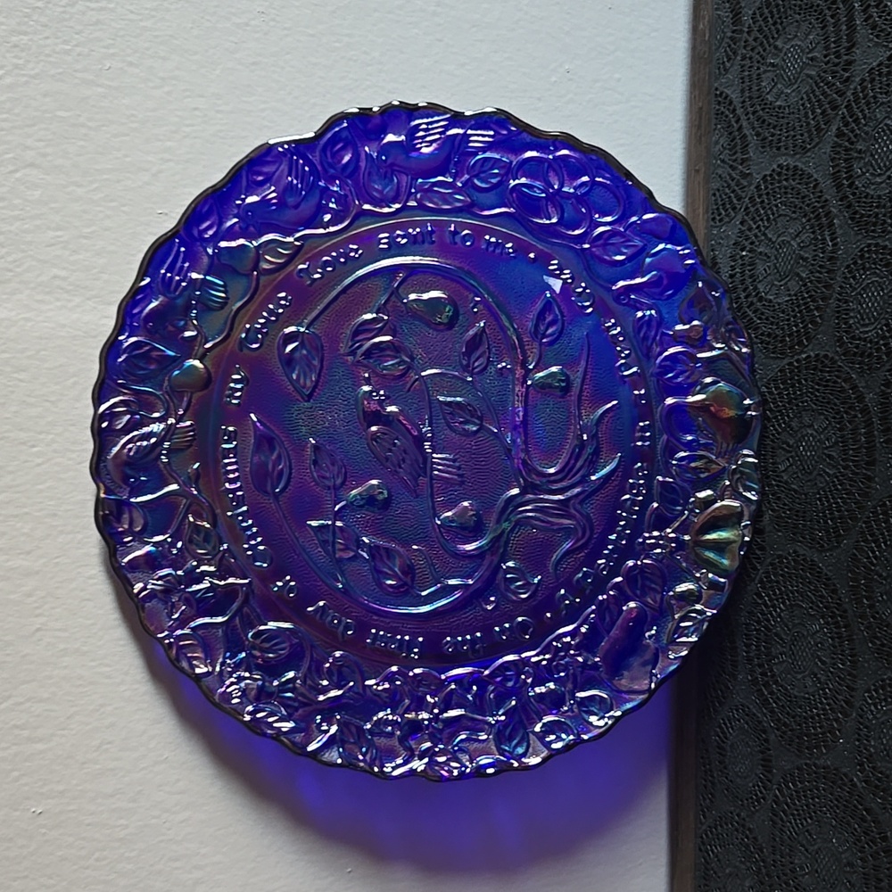 Imperial Glass vintage collectable 12 Days of Christmas glass plate